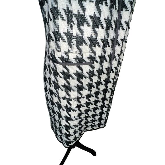 Wool Blend Houndstooth Vintage Classic Timeless Capsule Luxury Coat 6 - Picture 8 of 16